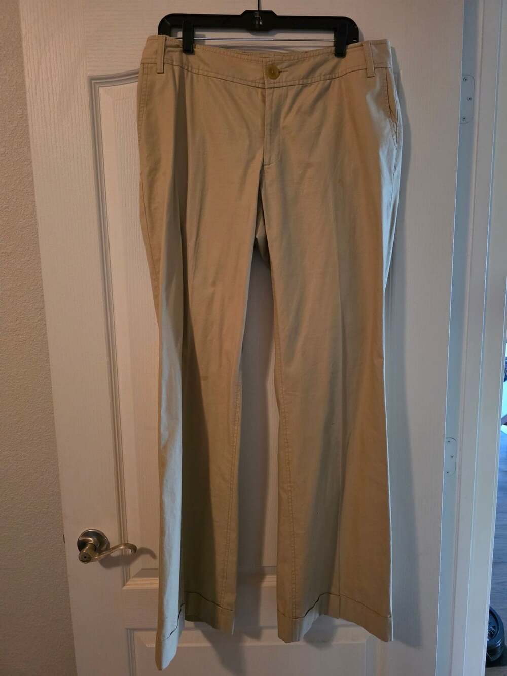 Banana Republic Martin Pants Size 16L Tan Stretch Trouser